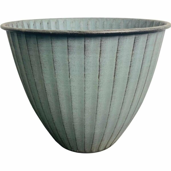 Perfectpatio 8 in. Monroe Metal Planter - Light Blue, 3PK PE2742043